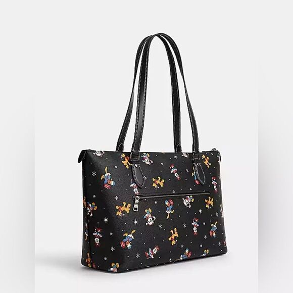 🔥🎁NWT! Coach Disney X Gallery Tote With Holiday Print Msrp:$398.00 - Picture 4 of 8